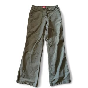 Esprit Women's Green and Khaki Trousers size small Y2K vintage